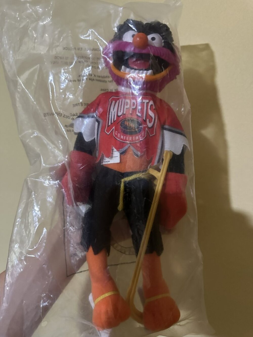 Vintage 1995 McDonald’s Muppets NHL Hockey Animal Plush